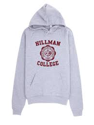 Толстовка худи Hillman college серая заказать в Москве с доставкой.