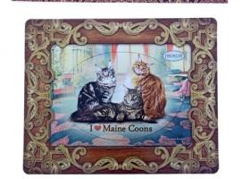 Фоторамка-магнит I love Maine Coons, серия Мейнкун